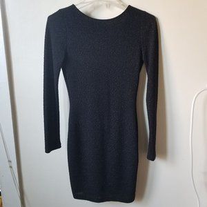 Lovely Day Drape Back Black Leopard Print Party Dress